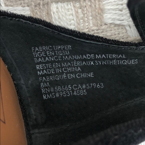 Black Velvet Ankle Strap Heels - Picture 4 of 6